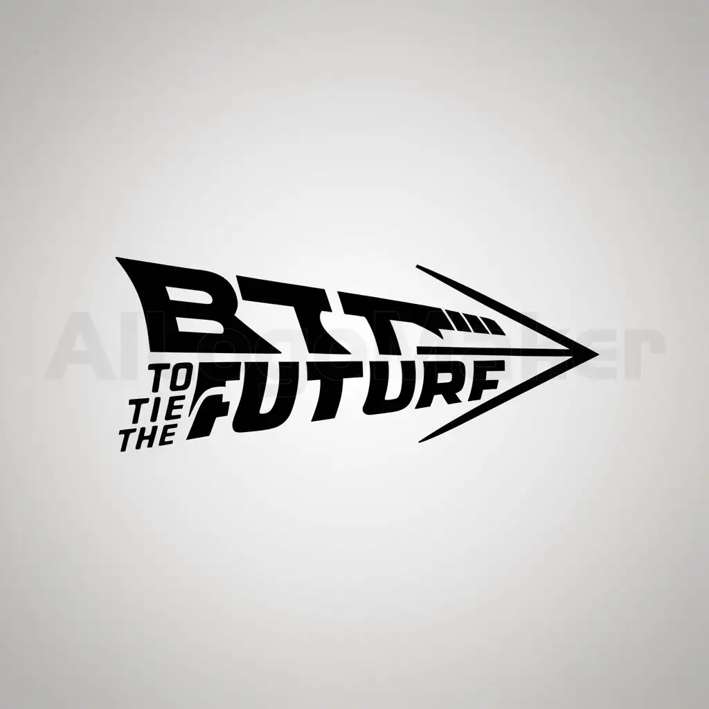a logo design,with the text "Back to the future", main symbol:Back to the future,Minimalistic,be used in Travel industry,clear background