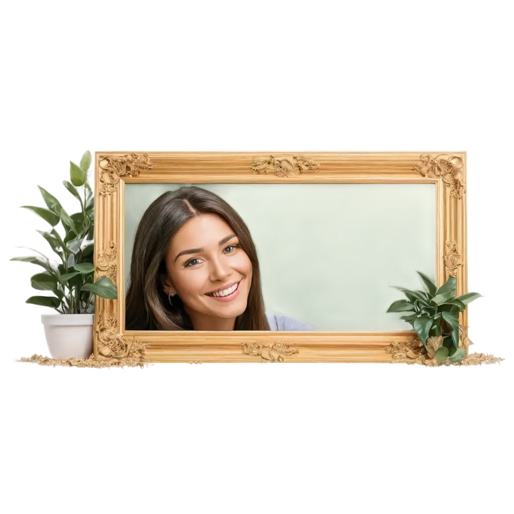 Exquisite-PNG-Photo-Frame-Captivating-3D-Render-Enhanced-with-Oil-Painting-Technique