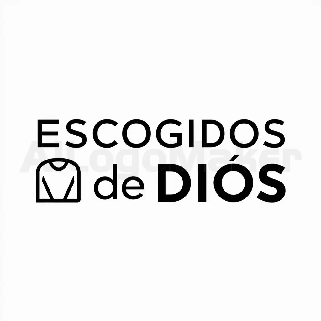 a logo design,with the text "Escogidos de Dios", main symbol:polera,Moderate,be used in Others industry,clear background