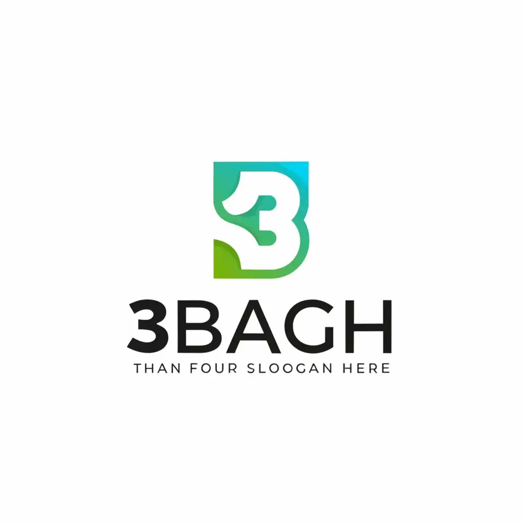 a logo design,with the text "3Bargh", main symbol:leave,Moderate,be used in Technology industry,clear background