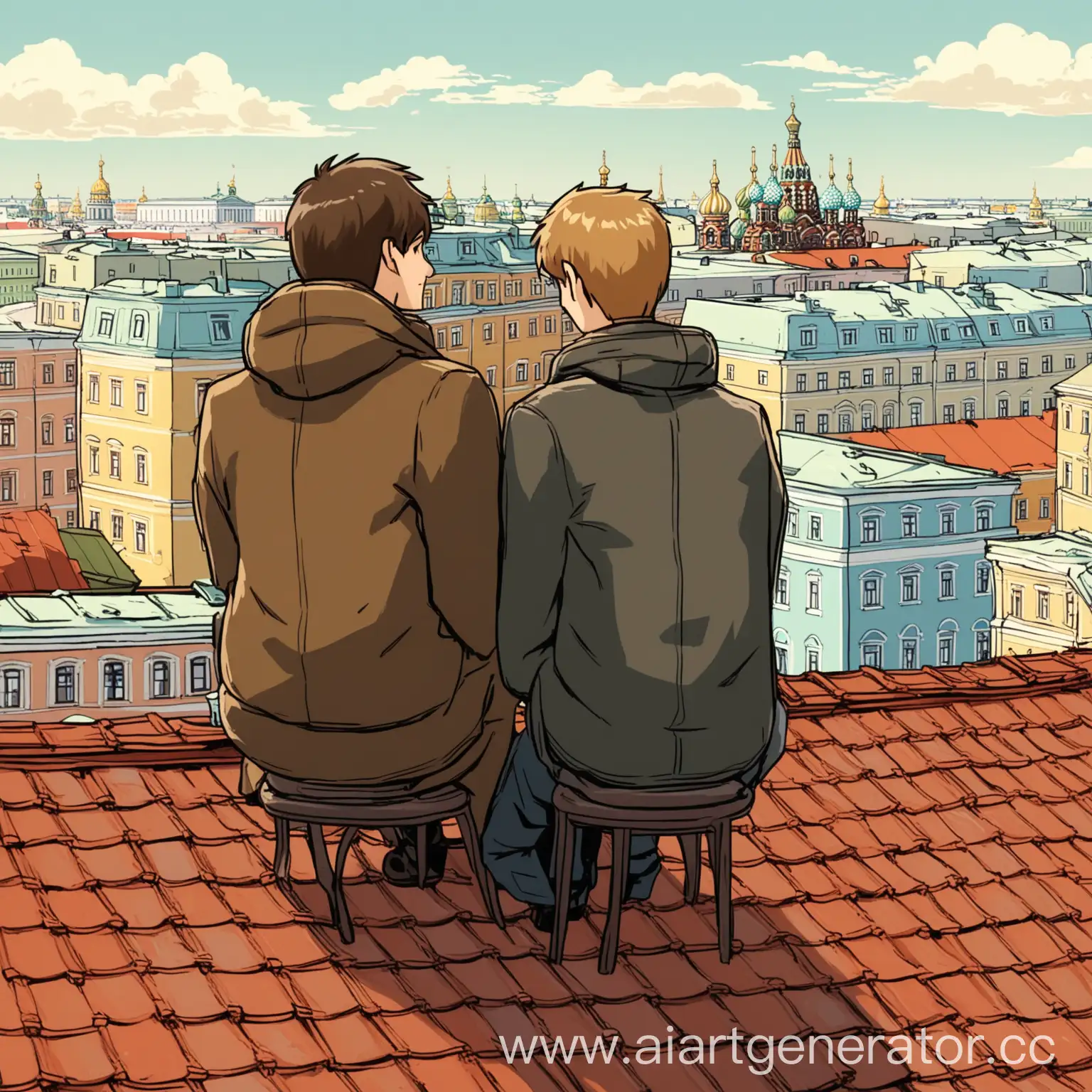 Two-Boys-on-Rooftop-Chairs-in-Saint-Petersburg-Heights