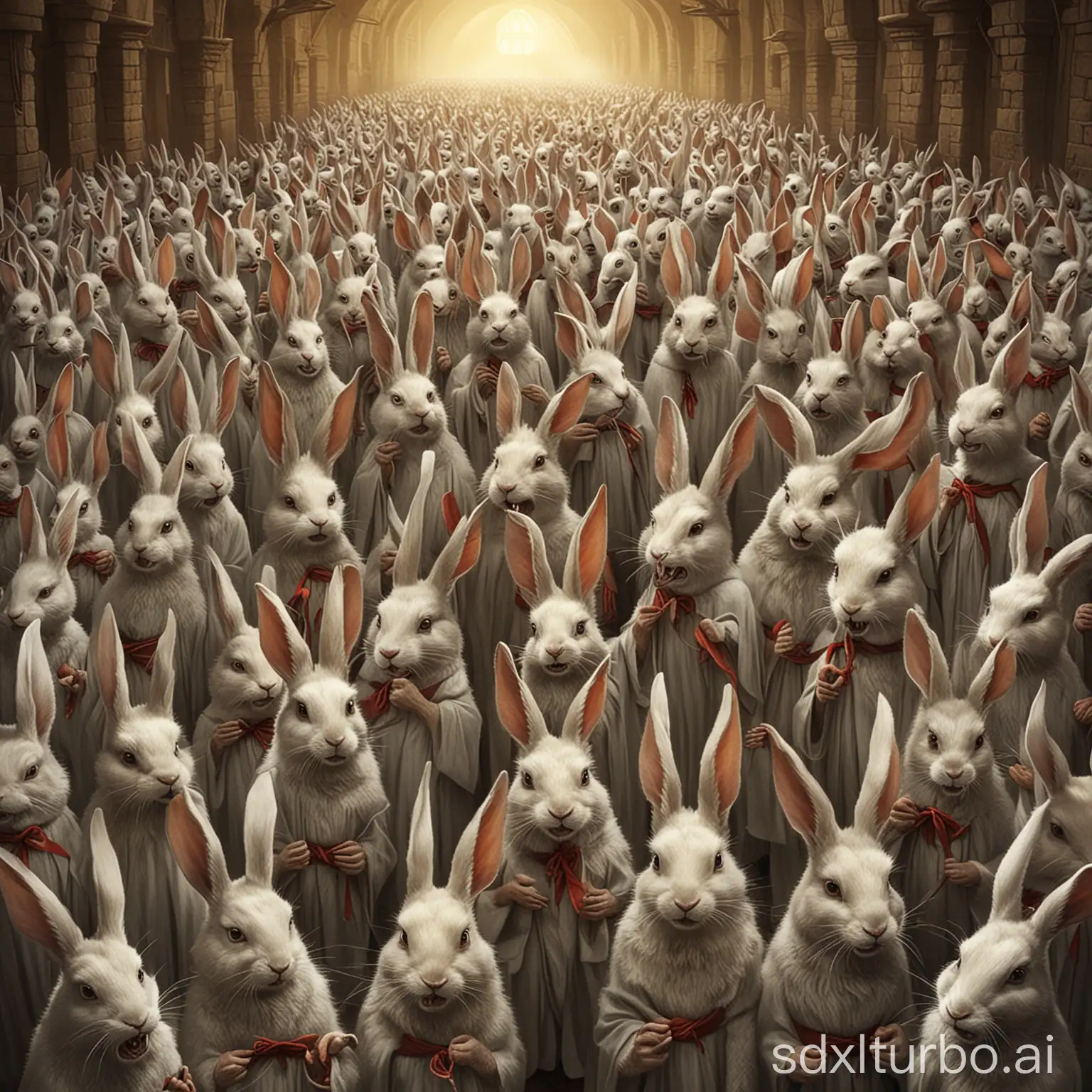 une secte de lapins maléfiques
