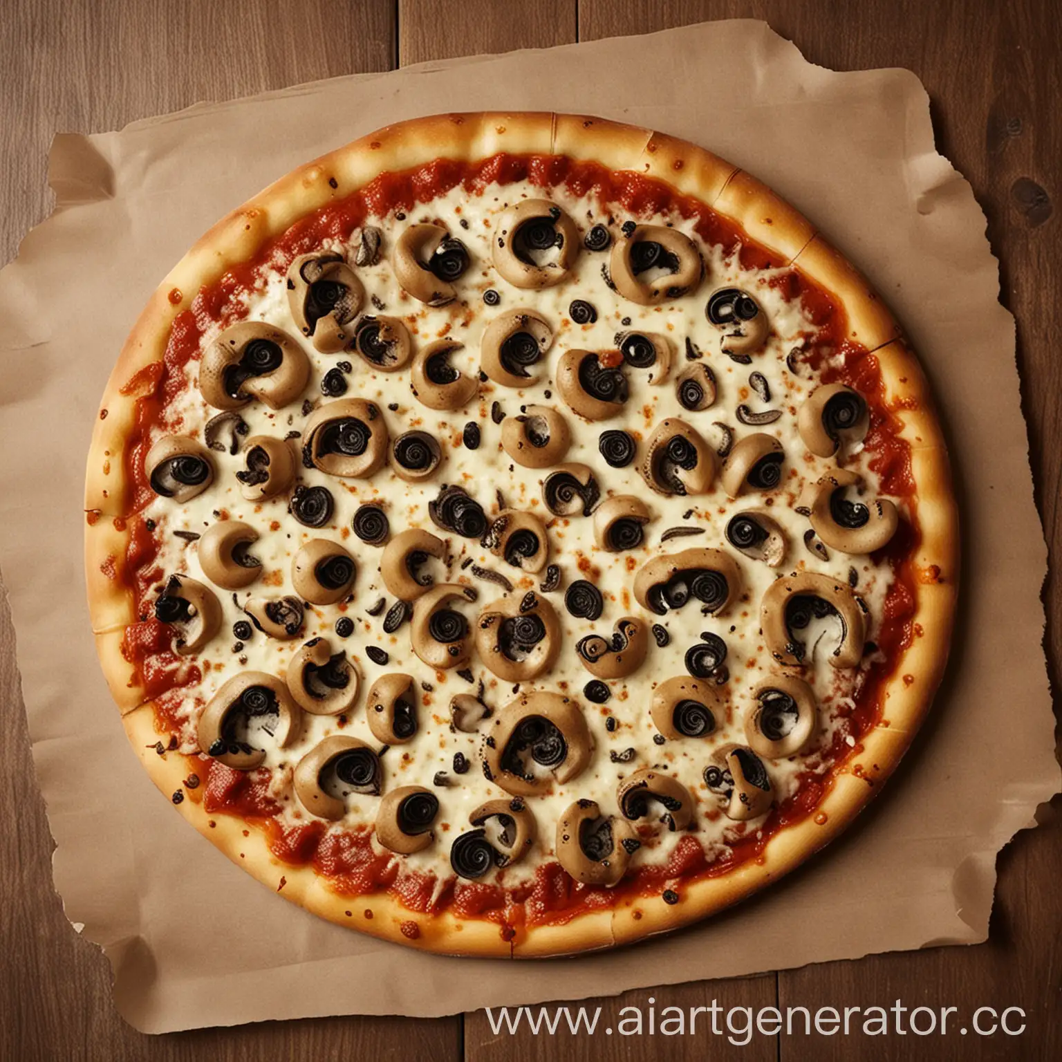 Delicious-Mushroom-Pizza-Tempting-and-Irresistible-Food-Art