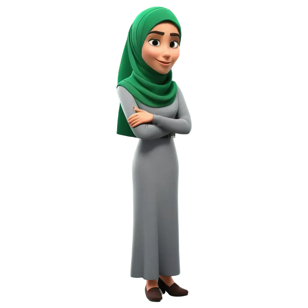 kartun muslimah berbicara