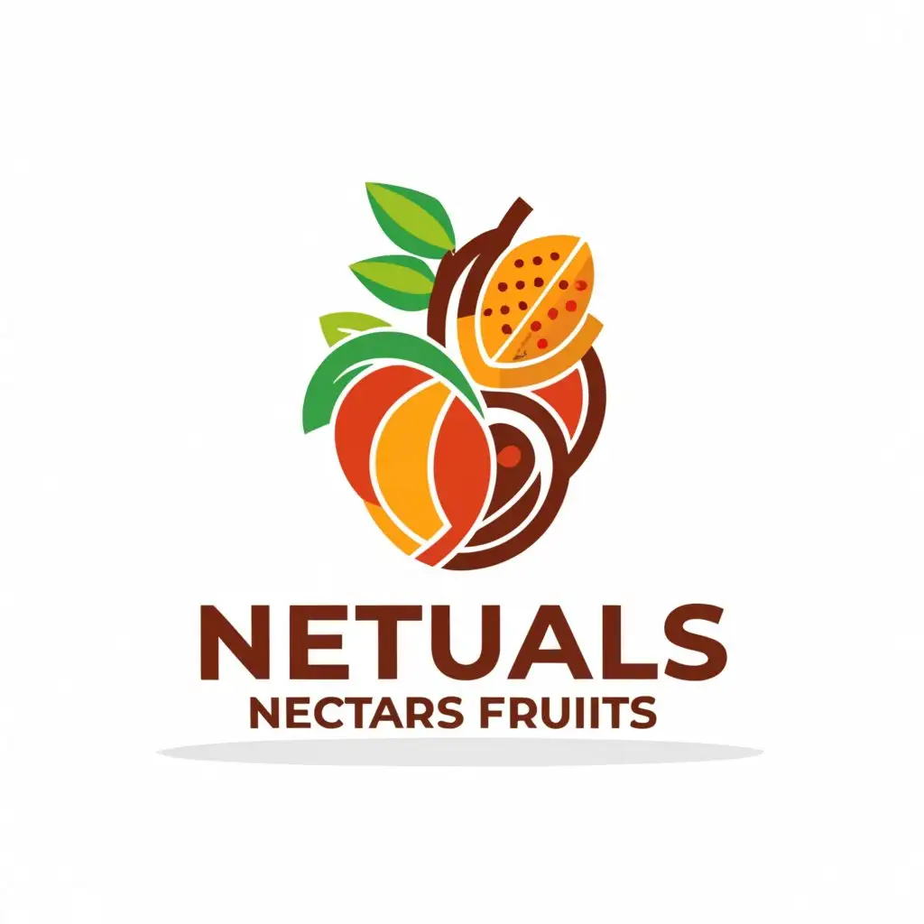a logo design,with the text "Neturals Nectars Fruits", main symbol:NNF,Moderate,be used in Restaurant industry,clear background