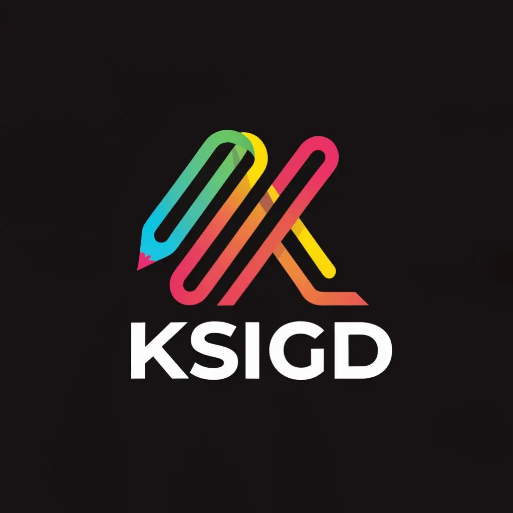 a logo design,with the text "KSiGD", main symbol:brush,Minimalistic,be used in Others industry,clear background