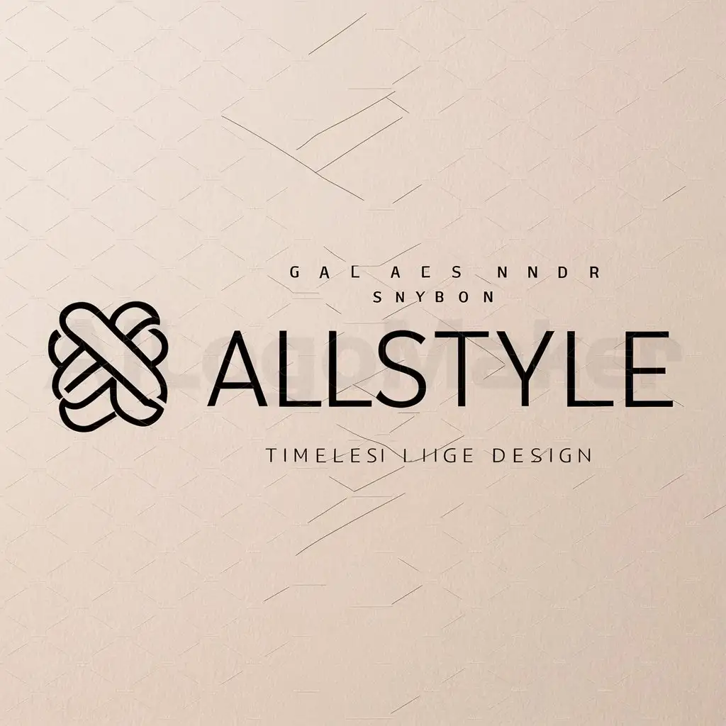 a logo design,with the text "AllStyle", main symbol:Timeless Threads for Every Body,Moderate,be used in garmemts industry,clear background