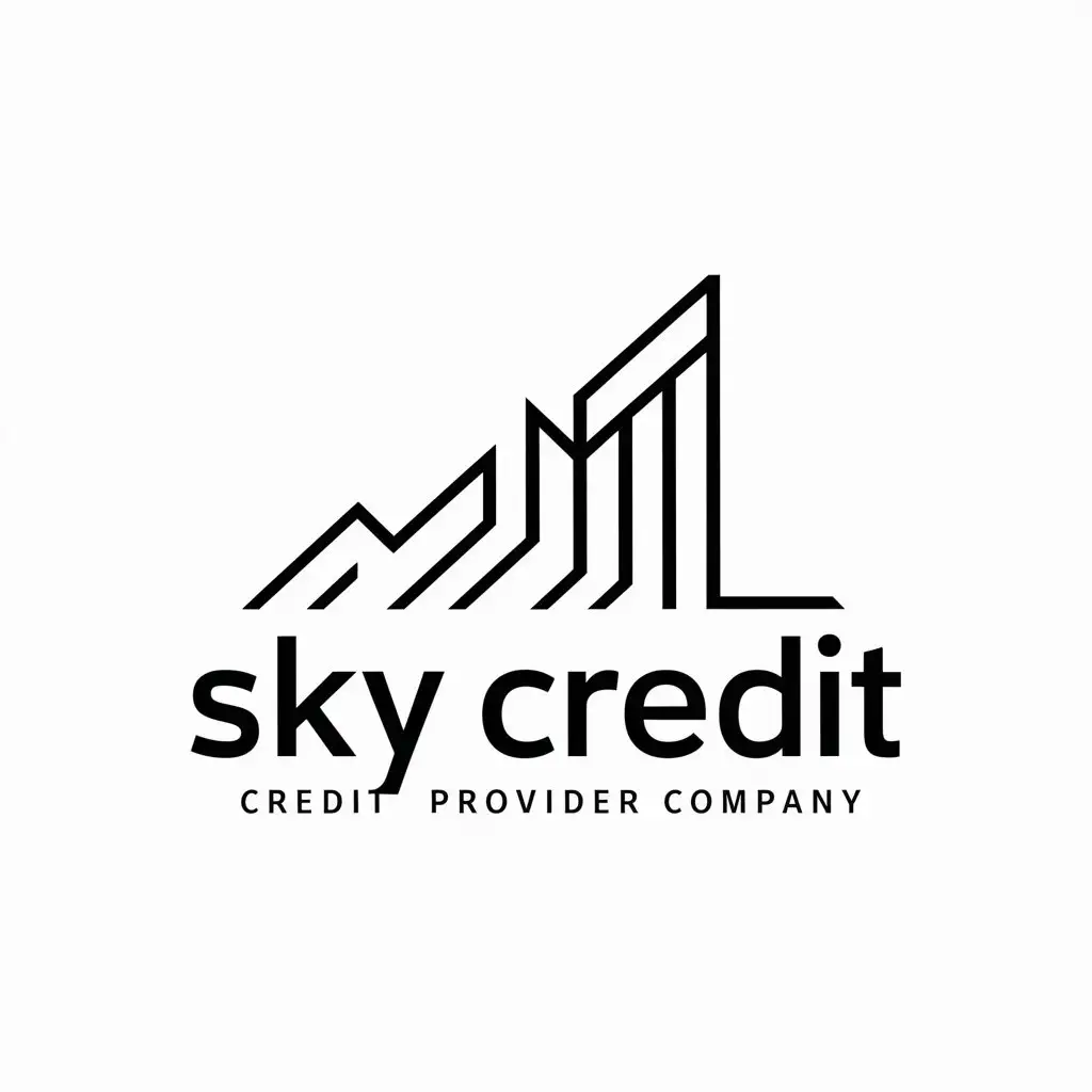 crea un logo para una  empresa que presta creditos, se llama sky credit