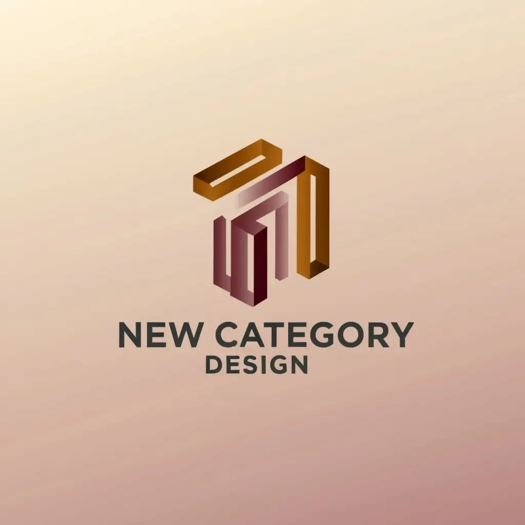 a logo design,with the text "New Category Design", main symbol:create a minimalist logo called "New Category Design",   color psychology is a necessity as I'd like to have the logo in beige, brown and lilac. I envision my blog's name - "New Category Design", accentuated with a symbol that exudes relevance to my business.

- Color Scheme: Beige, brown, lilac (pastel, warm temperature).
- Style: Minimalistic, clean, and professional.
- Imagery: Incorporation of a relevant business symbol, also clean, simple and professional.,Minimalistic,be used in Design industry,clear background