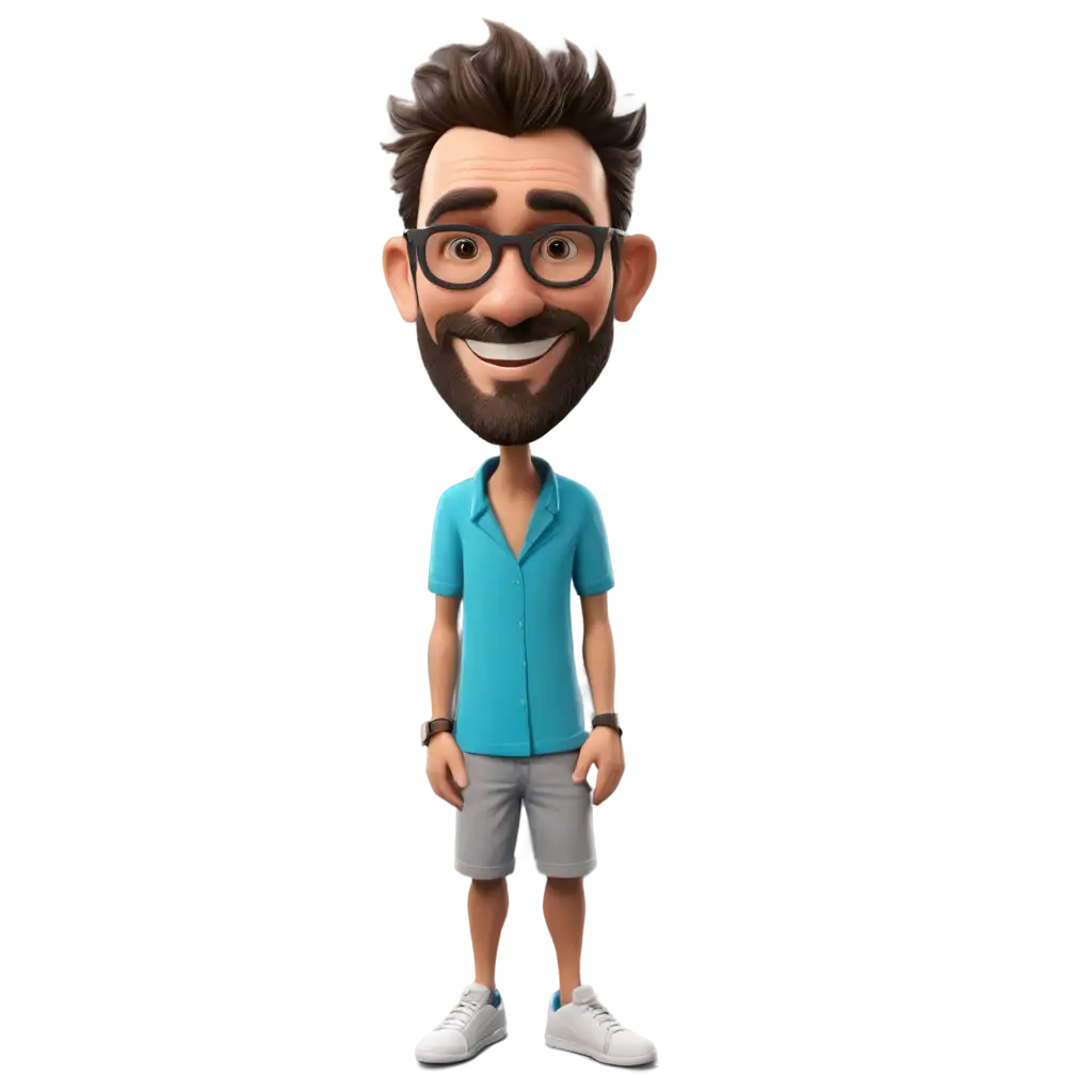 HighQuality-PNG-Caricature-BeachReady-Man