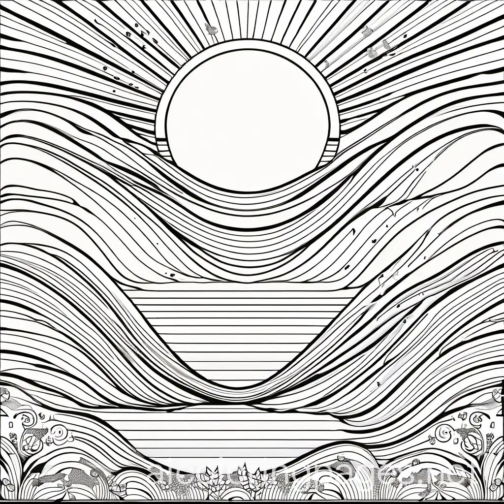 Book cover for a coloring book about Psalms, Coloring Page, black and white, line art, white background, Simplicity, Ample White Space. The background of the coloring page is plain white to make it easy for young children to color within the lines. The outlines of all the subjects are easy to distinguish, making it simple for kids to color without too much difficulty