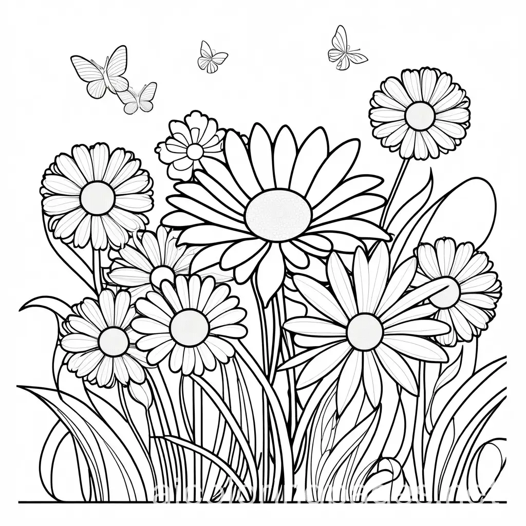 Simple-Flower-Coloring-Page-for-Kids-Easy-Line-Art-on-White-Background