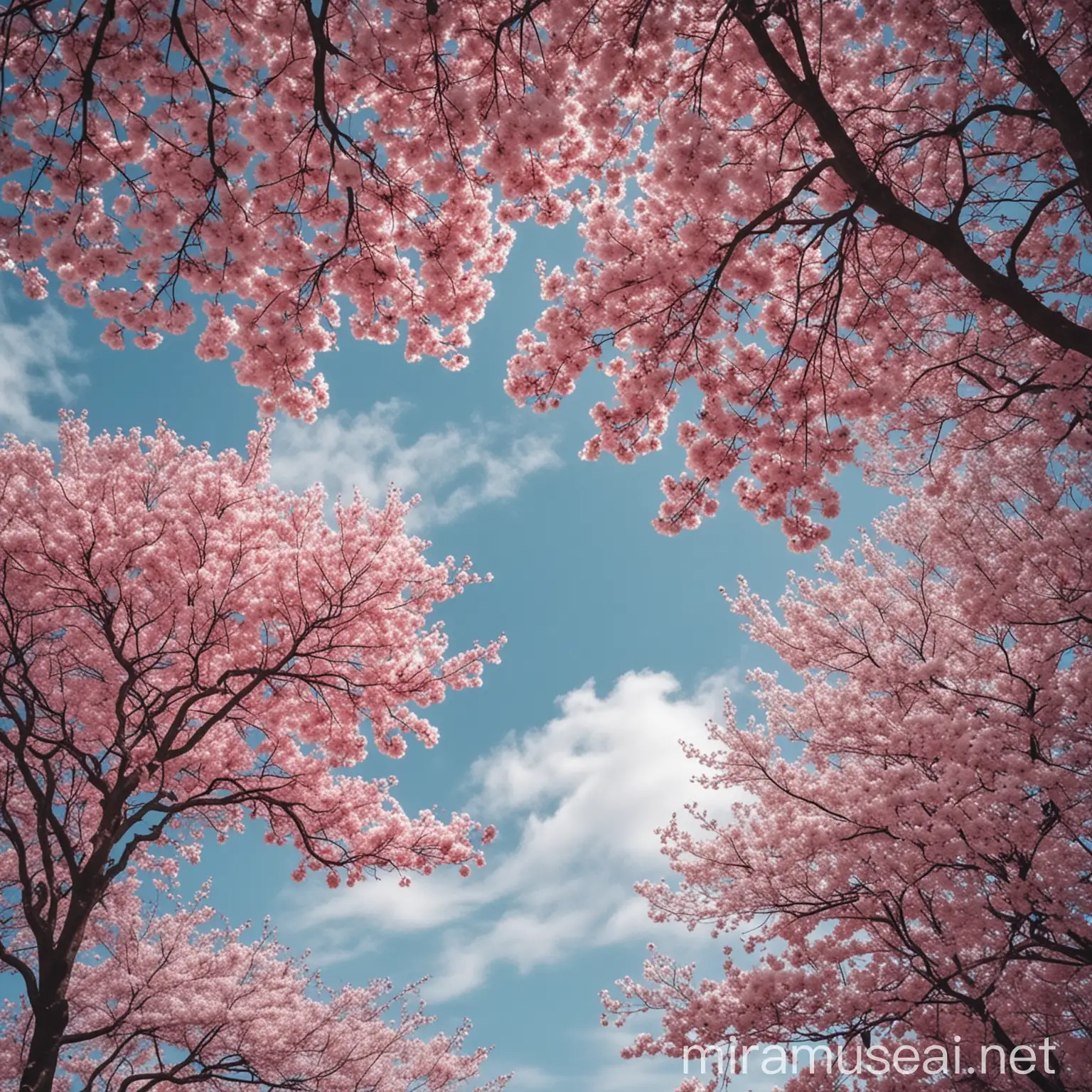 Tranquil Poetic Vibes Serene Blue Pink and White Palette with Cheerful Vitality