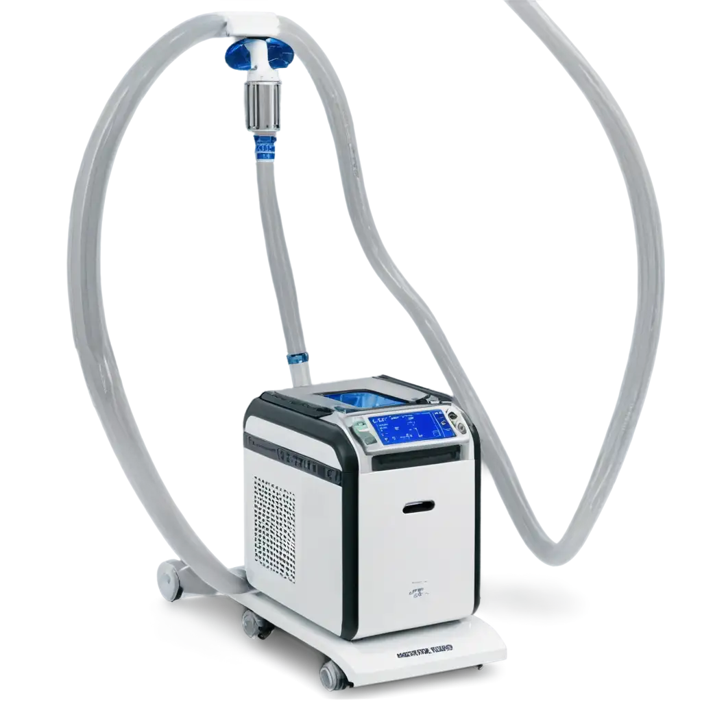 Ventilator - Provides mechanical ventilation by moving breathable air into and out of the lungs.