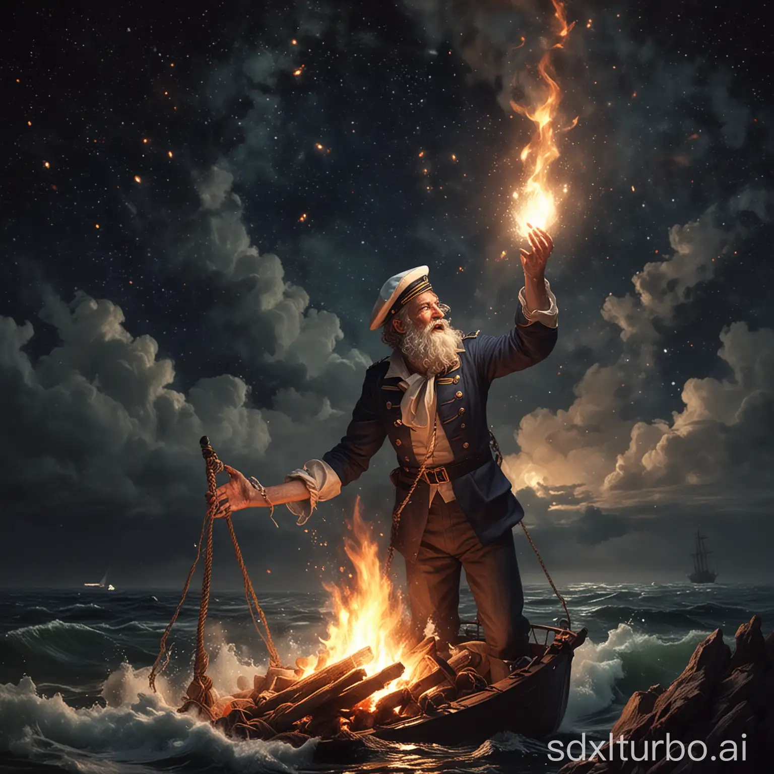 Gather 'round the fire, bright and high
For a sailor's yarn under the night sky
[VERSE]
As a fledgling young, on the salty breeze
I heard old sailors sing with glee
Of a creature vast, in waters deep
A gentle giant, not for the weak
[INTRO]
