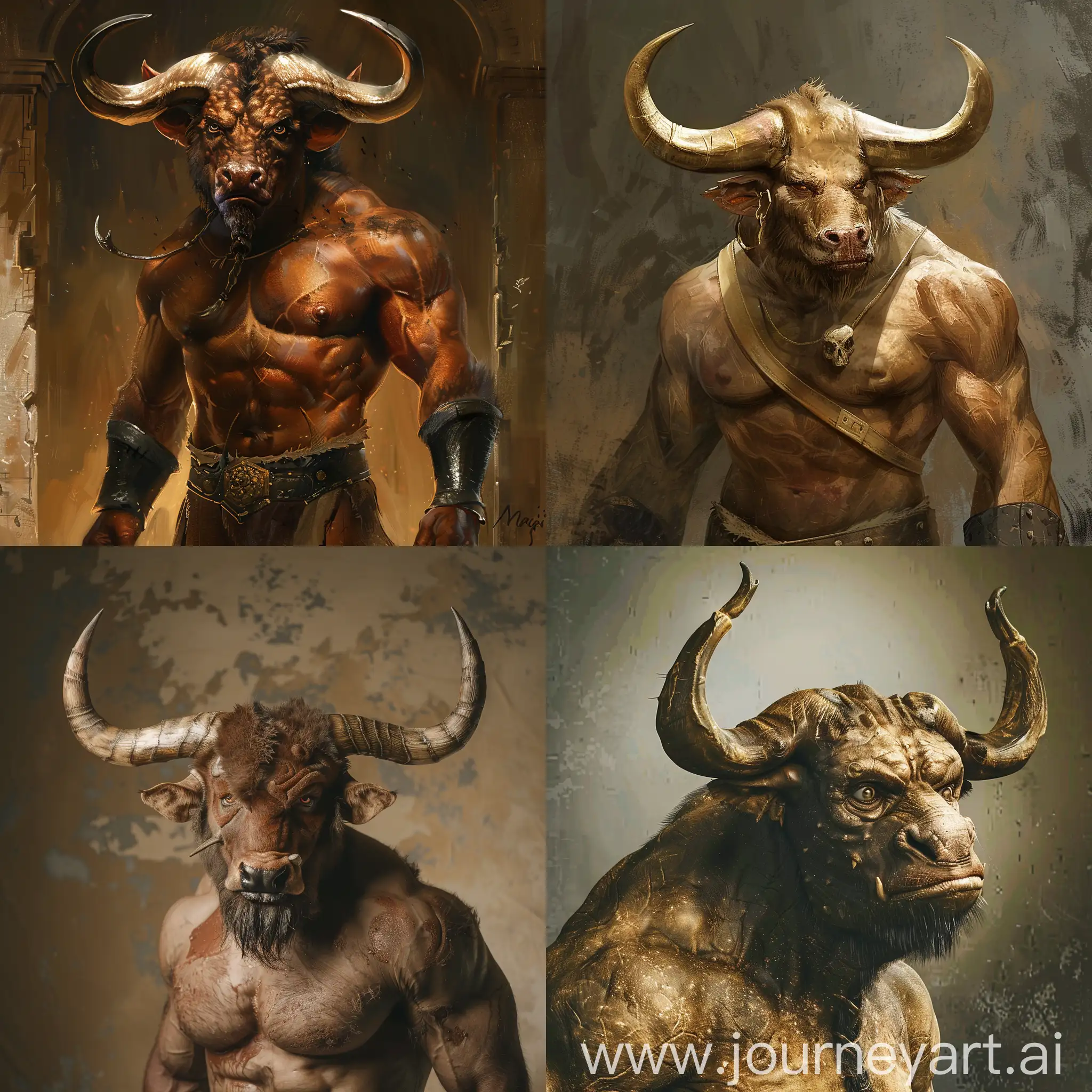 Majestic-Minotaur-with-Impressive-Horns