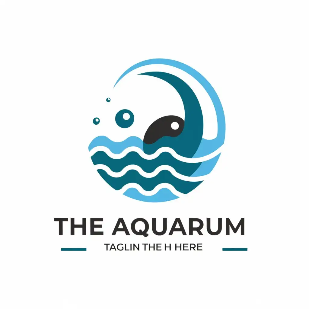 LOGO-Design-For-The-Aquarium-SL-Elegant-Aquarium-Symbol-on-Clear-Background