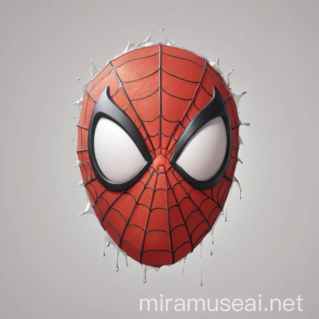 SpiderMan Head Emoji Illustration