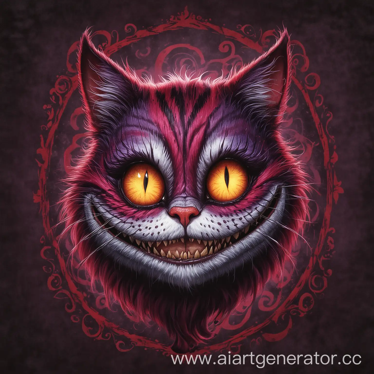 Crimson-Bright-Mad-Cheshire-Cat-Print