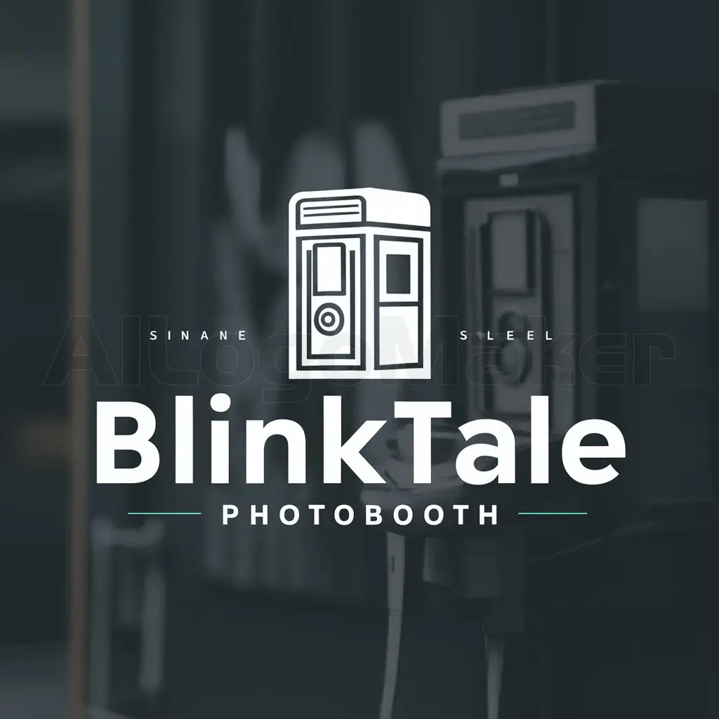 a logo design,with the text "BlinkTale", main symbol:photobooth,Moderate,clear background