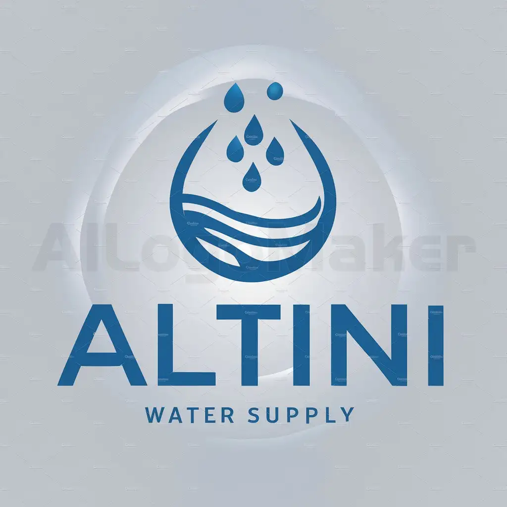 a logo design,with the text "Altini", main symbol:Water, water supply, plumbing,Moderate,be used in Technology industry,clear background