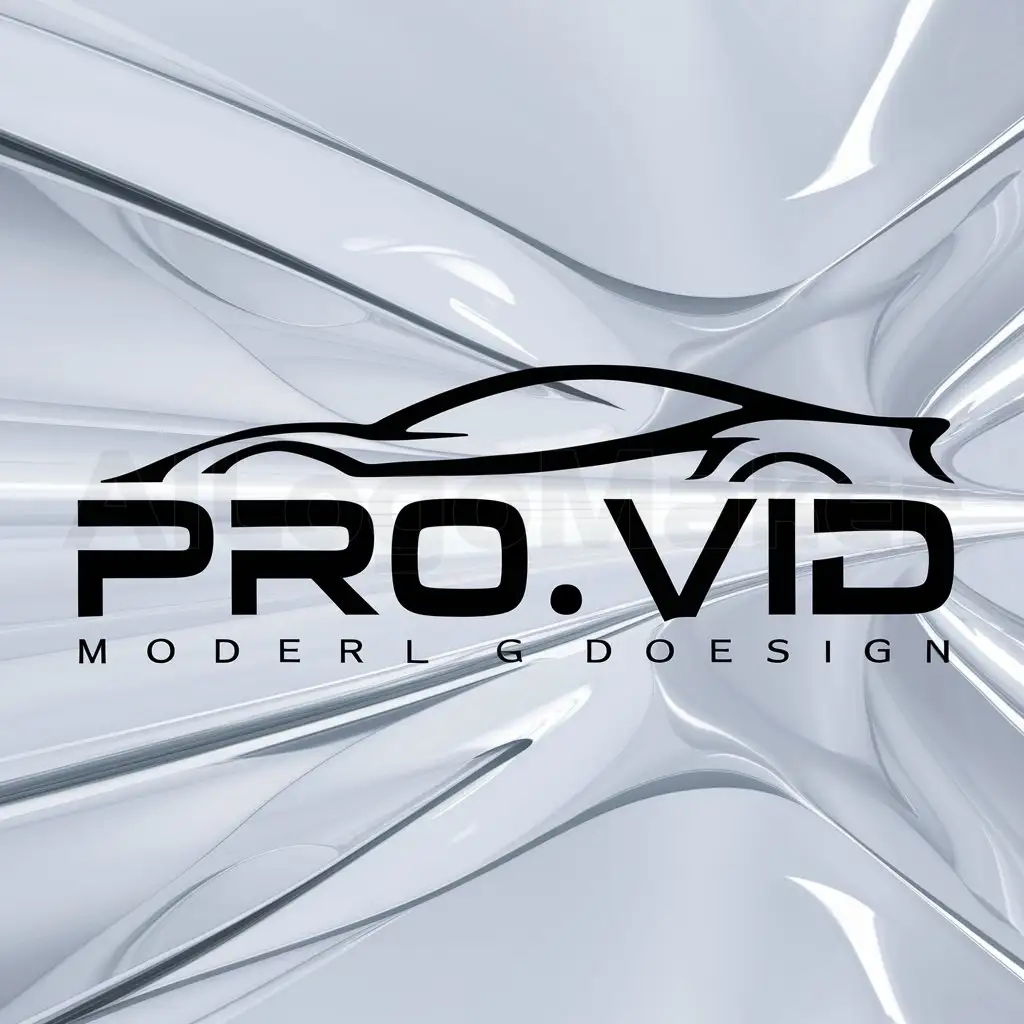a logo design,with the text "pro.VID", main symbol:Avtomobile,complex,clear background