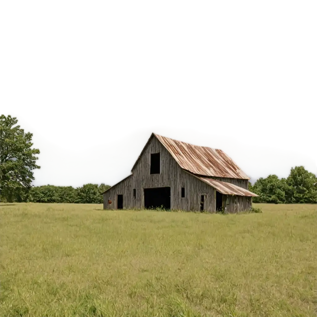 HighQuality-PNG-Image-Solitary-Abandoned-Barn