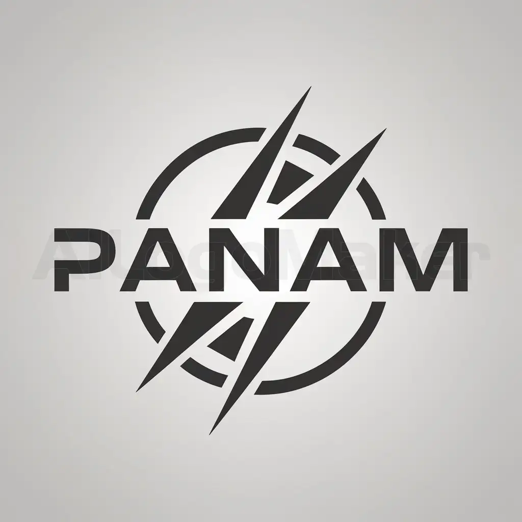 a logo design,with the text "panam", main symbol:Commerce, industry, energy,Moderate,clear background