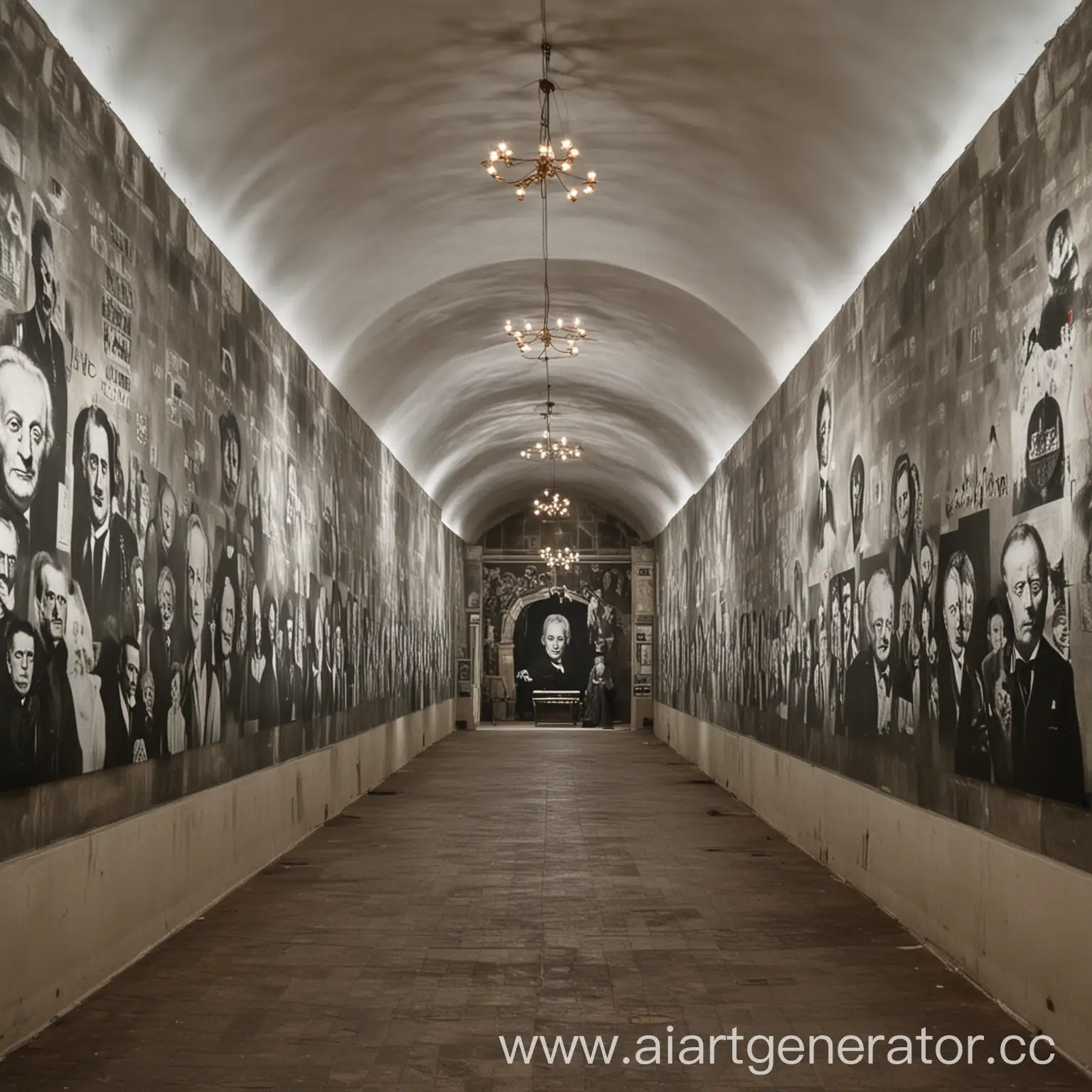 Grand-Hall-Event-with-Projected-Cemetery-and-Famous-Portraits