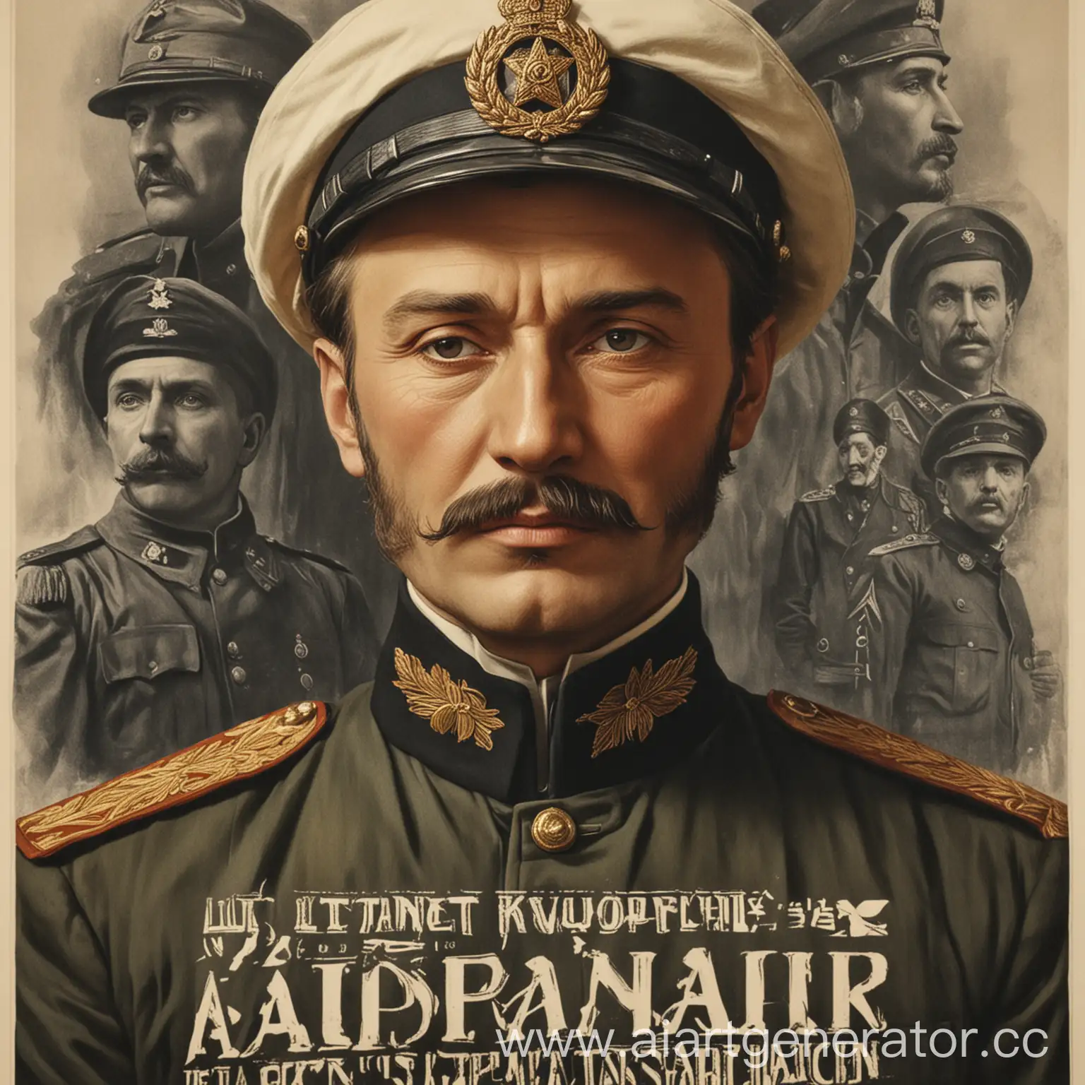 Documentary-Film-Poster-Alexander-Ivanovich-Kuprin-Lieutenant-and-Writer