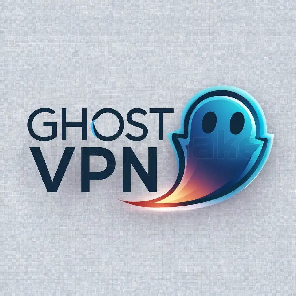 a logo design,with the text "Ghost VPN", main symbol:ghost,Moderate,be used in Internet industry,clear background