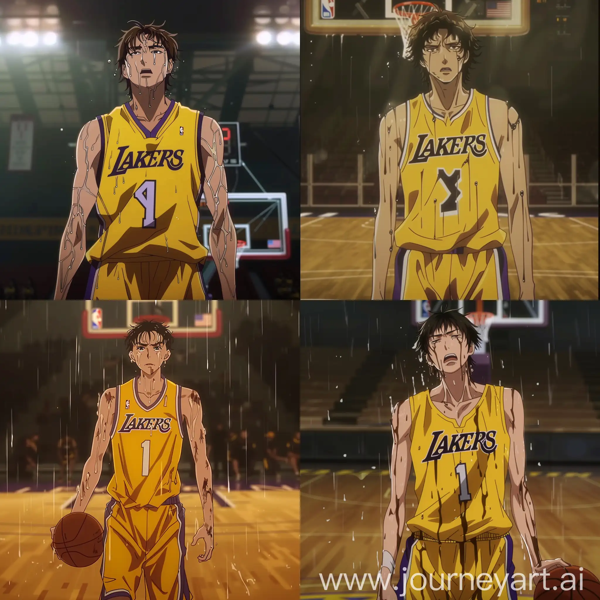 Mitsuri-Kanroji-Basketball-Court-Action-in-Lakers-Uniform