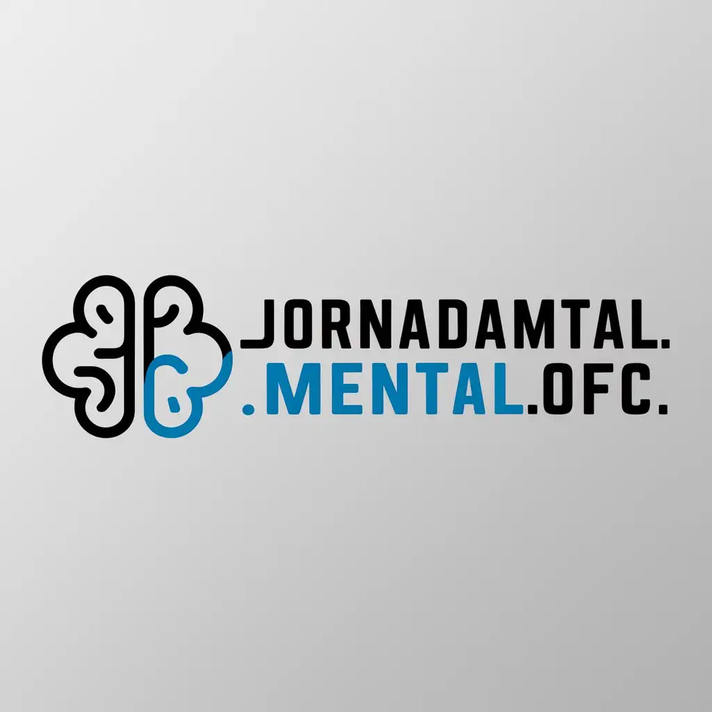a logo design,with the text "jornadamental.ofc", main symbol:mente ou cérebro,Moderate,be used in Internet industry,clear background