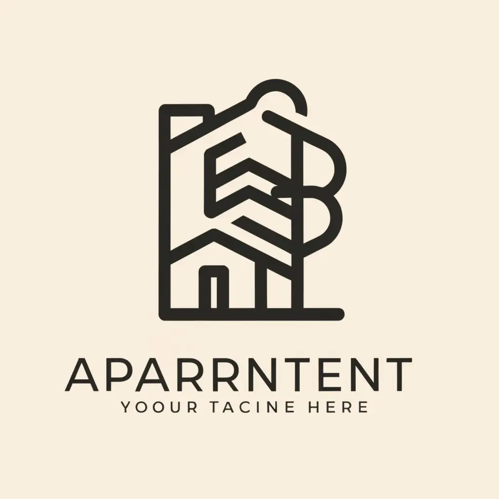 a logo design,with the text "Apartment", main symbol:house with tree,Moderate,be used in Others industry,clear background