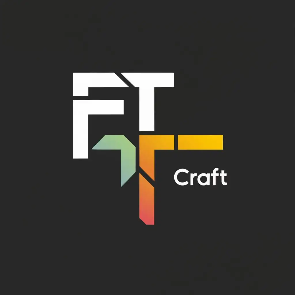 a logo design,with the text "FTCraft", main symbol:letters F, T and MC,Moderate,be used in Internet industry,clear background