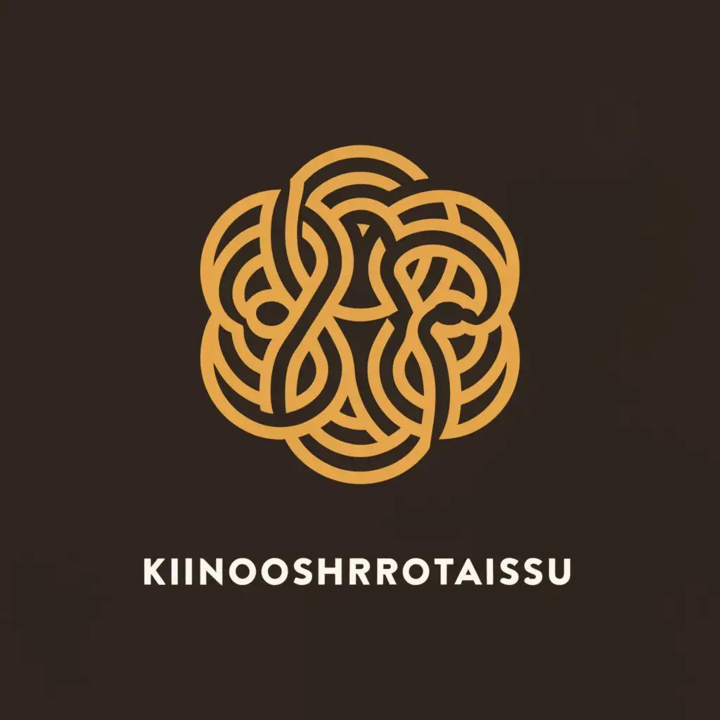 a logo design,with the text "KINOSHIROTAISETSU", main symbol:Wooden Architecture Flower of Life Annual Rings,Moderate,be used in Construction industry industry,clear background