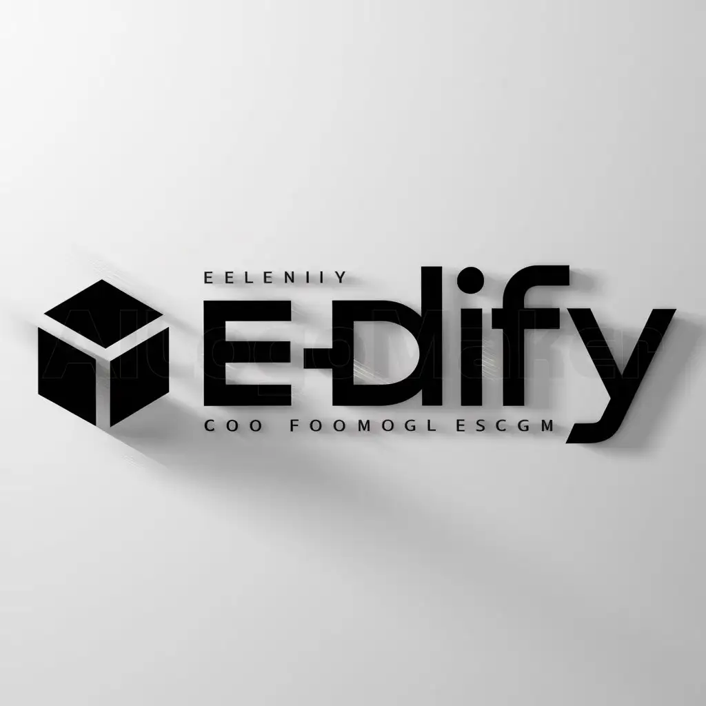 Logo-Design-For-E3DIFY-3D-Cube-Symbol-with-a-Modern-Touch