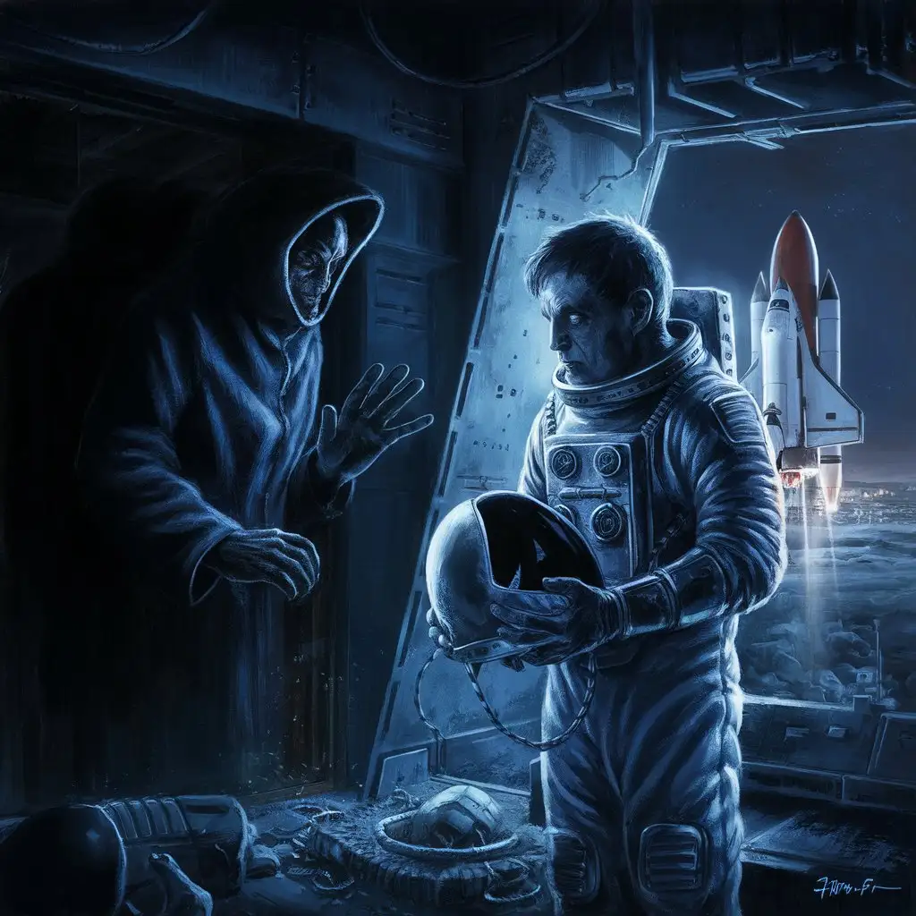Astronaut-Deceived-by-Alien-Mirage-in-Deep-Space