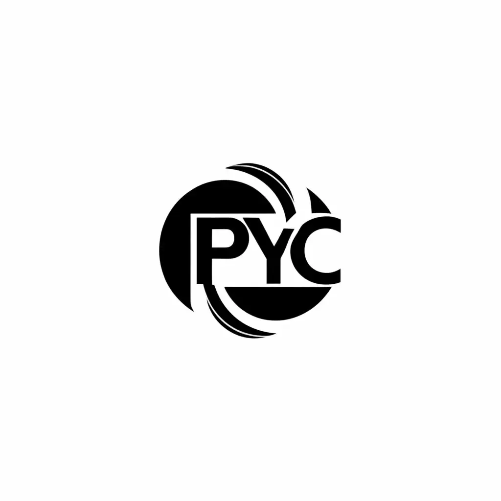 a logo design,with the text "PONON YOUTH CIRCLE", main symbol:PYC,Moderate,be used in Events industry,clear background