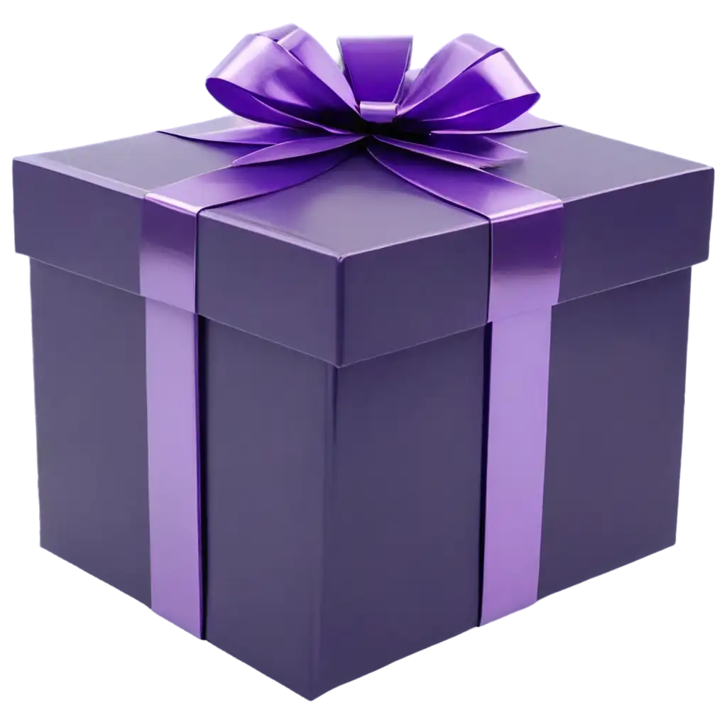 purple glass gift box