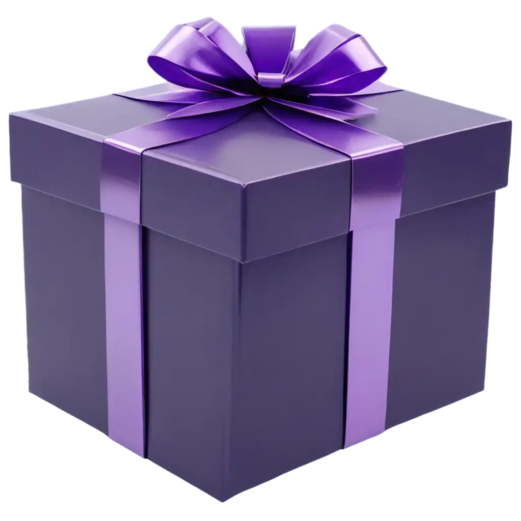 Exquisite Purple Glass Gift Box PNG Enhance Your Designs with Stunning ...