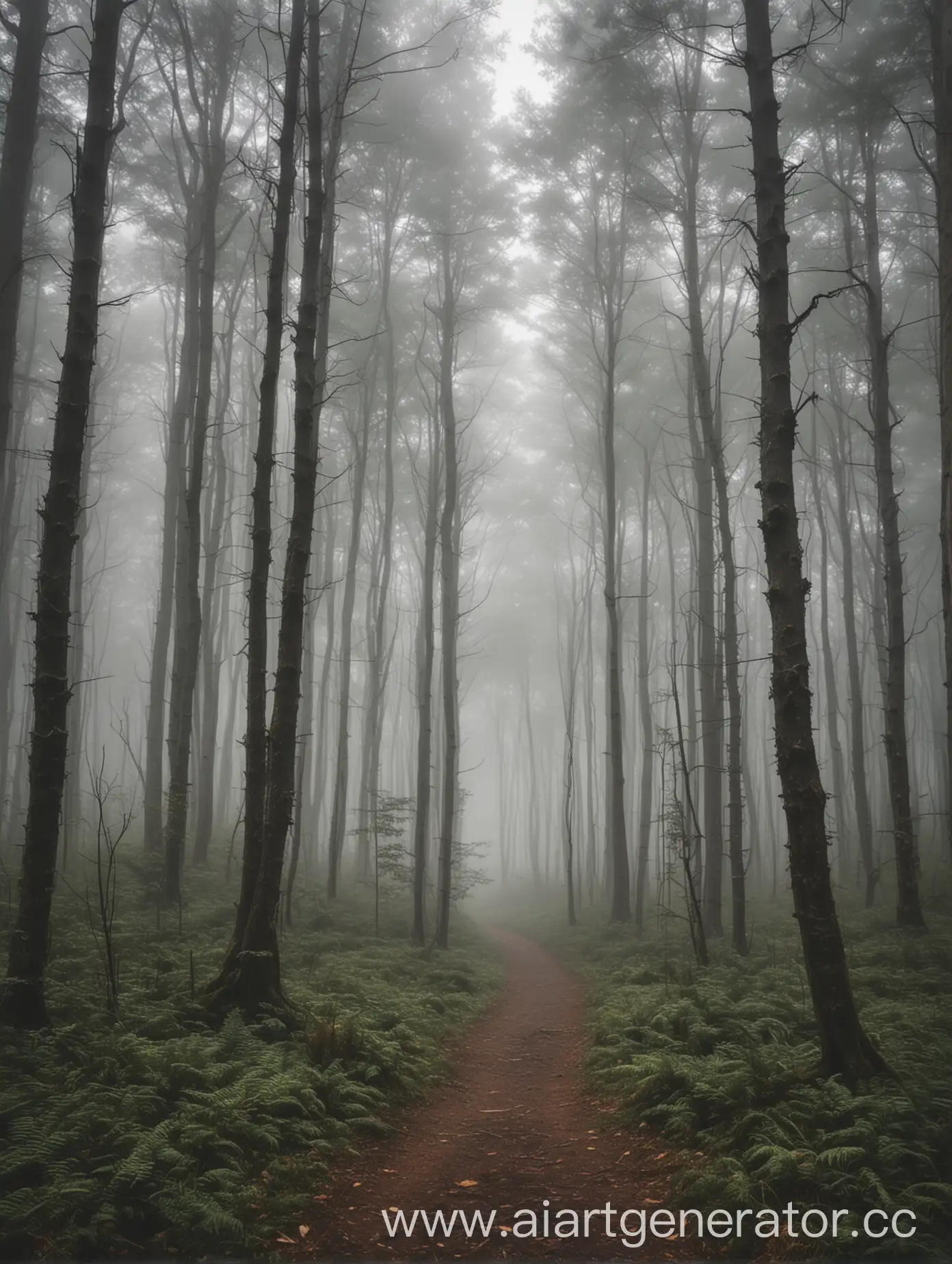 Enchanting-Foggy-Forest-Landscape-with-Misty-Trees