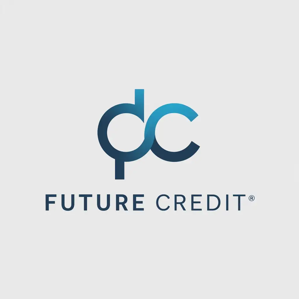 a logo design,with the text "future credit", main symbol:xin,Minimalistic,be used in Finance industry,clear background