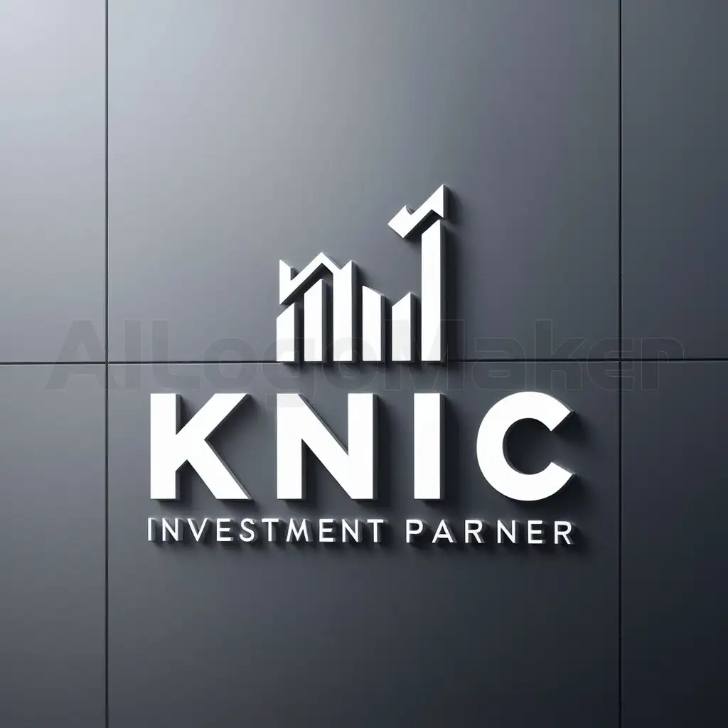 a logo design,with the text "KNIC", main symbol:investment,Moderate,be used in Others industry,clear background