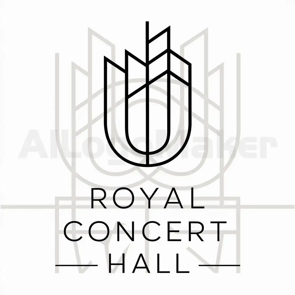 LOGO-Design-for-Royal-Concert-Hall-Elegant-Uzory-Symbol-on-a-Clear-Background