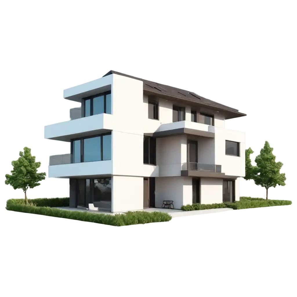 3d modern house