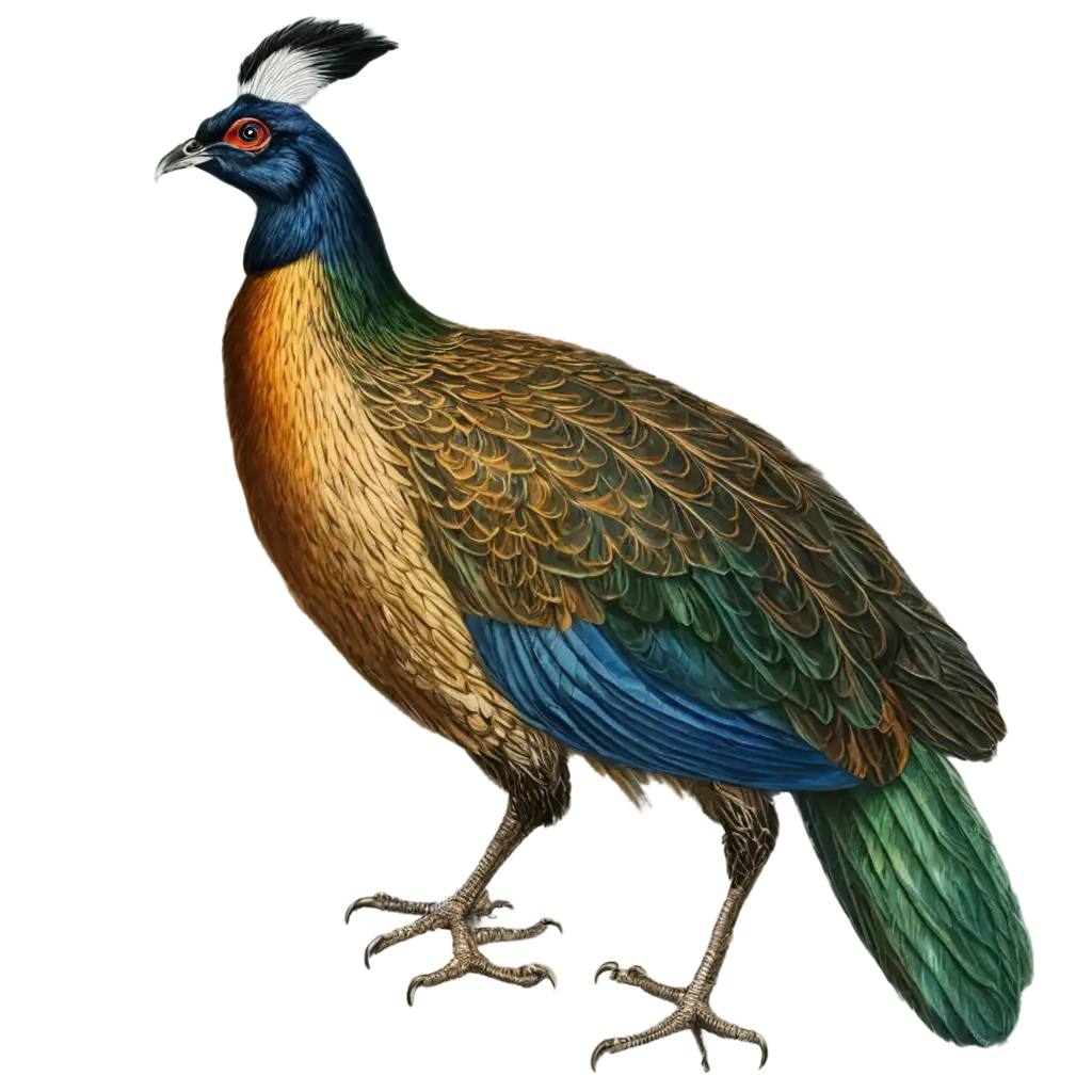 Exquisite-Himalayan-Monal-in-White-PNG-Art-for-Captivating-Visuals