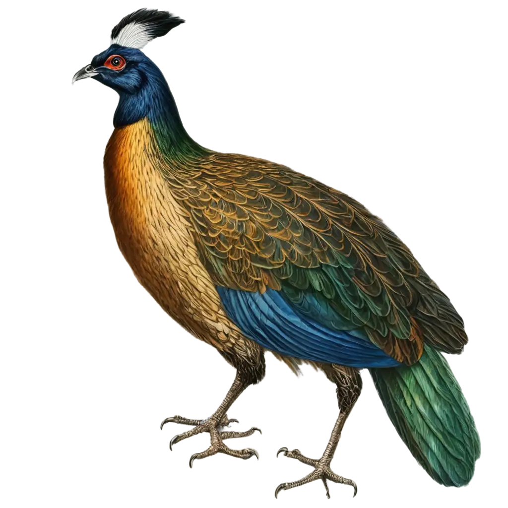 himalayan monal make it white color art