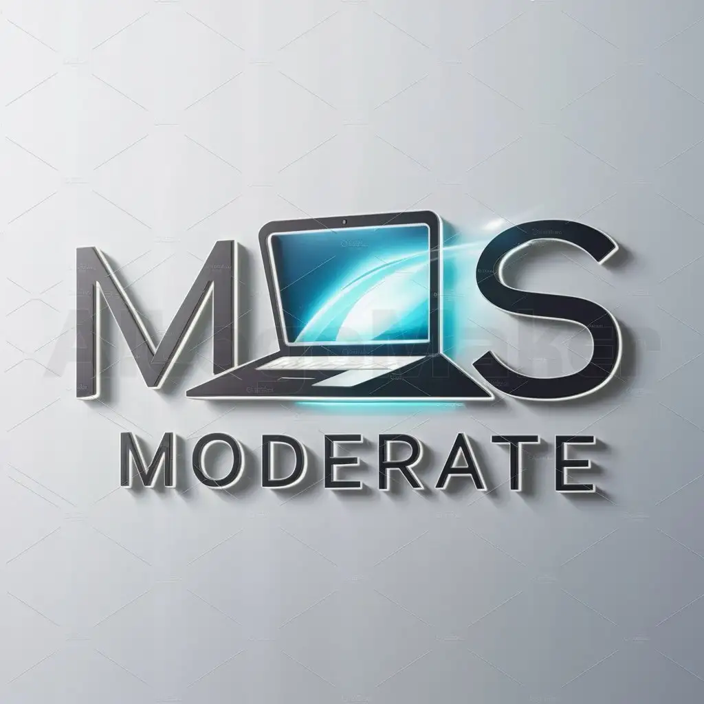 a logo design,with the text "MCS", main symbol:Computer,Moderate,be used in Technology industry,clear background
