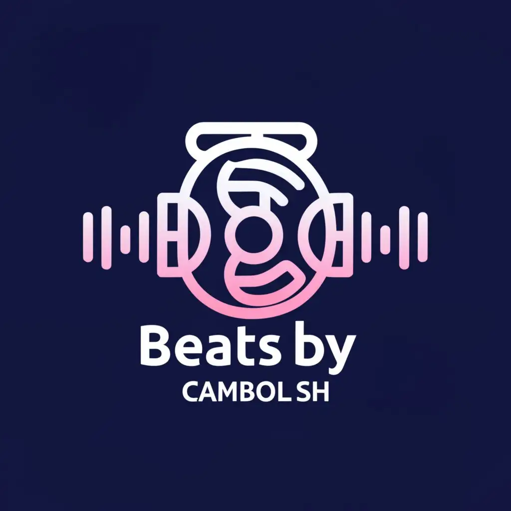 a logo design,with the text 'Beats by Cambolsh', main symbol:music dj,Minimalistic,be used in Entertainment industry,clear background